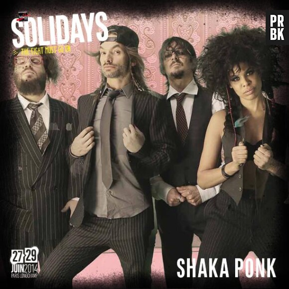 Shaka Ponk à l'affiche des Solidays 2014 les 27,28 et 29 juin 2014 à l'Hippodrome de Longchamp