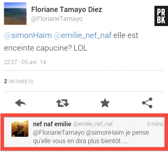 Le tweet d'Emile Nef Naf