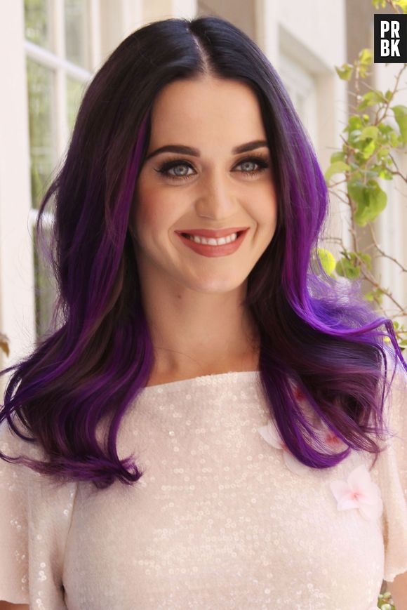 Katy Perry a testé les cheveux violets