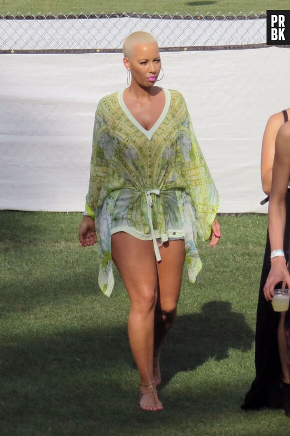 Amber Rose au 2e jour du festival de Coachella 2014, le 12 avril 2014