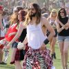 Jared Leto au 2e jour du festival de Coachella 2014, le 12 avril 2014