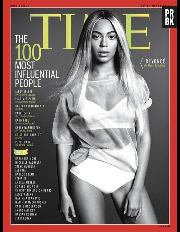 Beyoncé, personnalité la plus influente en 2014, en Une du numéro de mai du magazine Time