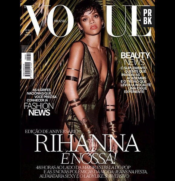 Rihanna en couv du Vogue Brésilien
