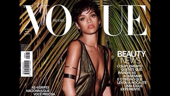 Rihanna : son shooting (encore) topless pour Vogue Brésil