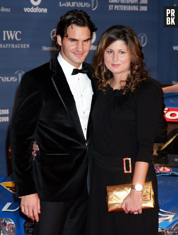 Roger Federer et sa femme Mirka aux Laureus World Sports Awards 2008