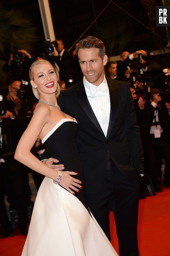 Blake Lively et Ryan Reynolds sur le tapis rouge du Festival de Cannes 2014, le vendredi 16 mai