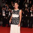 Rosario Dawson sur le tapis rouge du Festival de Cannes 2014, le vendredi 16 mai