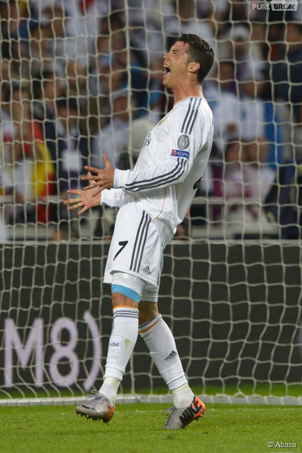 Cristiano Ronaldo, fou de bonheur après la victoire du Real Madrid en Ligue des Champions le 24 mai 2014