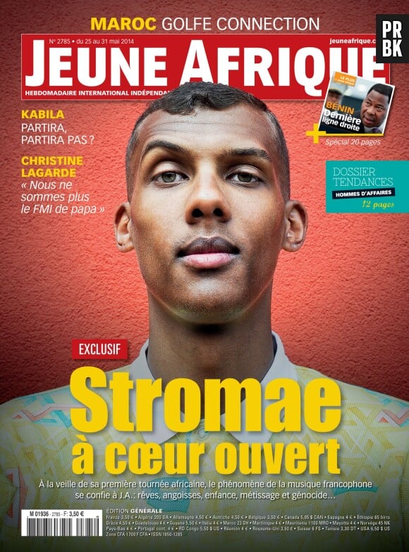 Stromae en couverture de Jeune Afrique