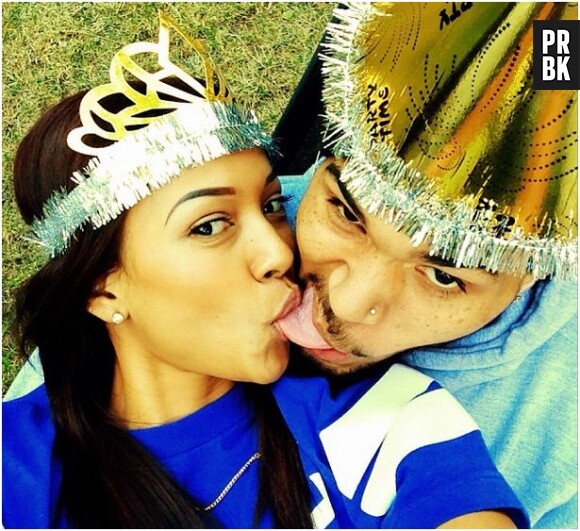 Chris Brown et Karrueche Tran en couple sur Instagram, le 1er janvier 2014