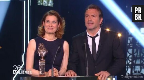 Jean Dujardin "remercié" par Nicolas Bedos pour sa venue aux Molières 2014