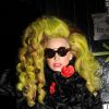Lady Gaga et sa coupe de cheveux improbable, le 7 avril 2014 à New York