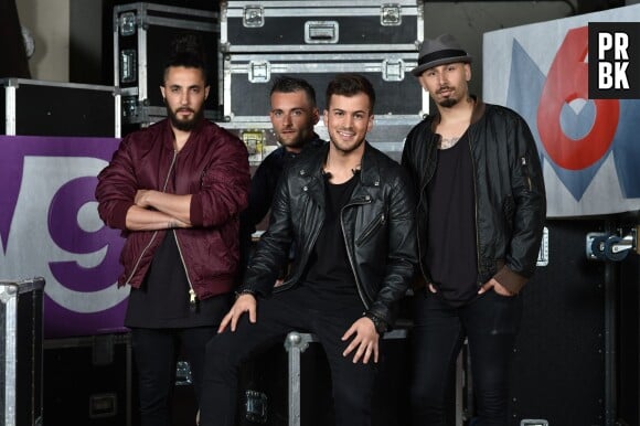 David Carreira et ses musiciens lors de l'enregistrement du concert M6 Live à Issy-Les-Moulineaux, le 14 juin 2014
