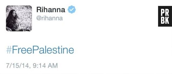 Rihanna : un "#FreePalestine" qui a provoqué de nombreuses réactions