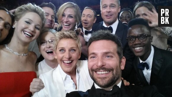 Le célèbre selfie des Oscars d'Ellen DeGeneres, retweeté plus de 3 millions de fois.