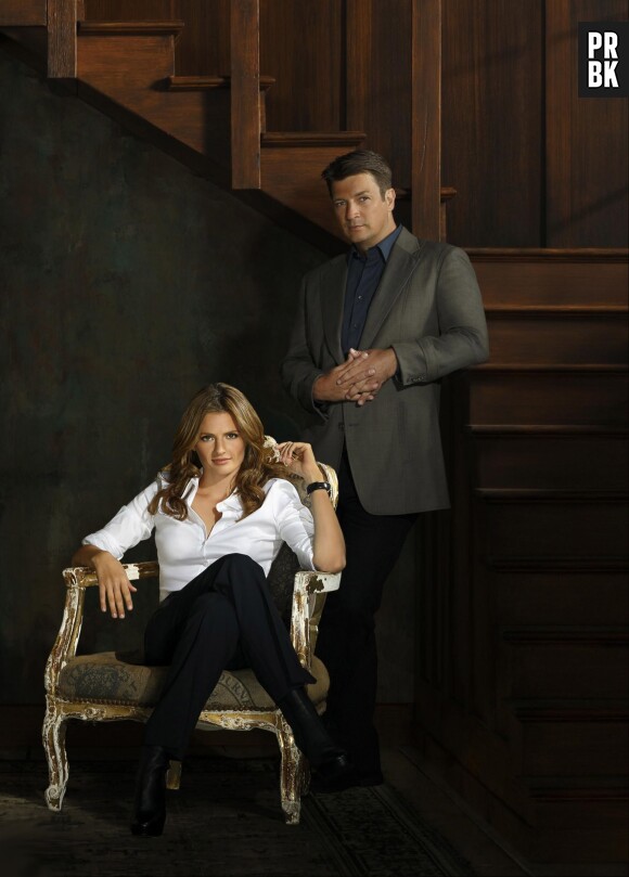 Castle : Nathan Fillion et Stana Katic sur une photo promo de la saison 6