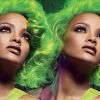 Rihanna à la mode vert fluo pour MAC