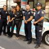 Nina Dobrev à New York en août 2014 pour promouvoir Let's Be Cops