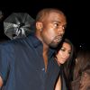 Kim Kardashian et Kanye West en couple à la Fashion Week de Paris, le 25 septembre 2014