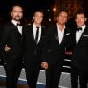Damien Sargue, Roch Voisine, Dany Brillant et Vincent Niclo à la soirée Forever Gentlemen 2 à Paris, le 1er octobre 2014