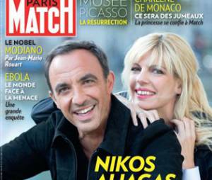 Nikos Aliagas et sa femme Tina en Une de Paris Match, le 15 octobre 2014