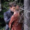 Fifty Shades of Grey : Jamie Dornan et Dakota Johnson s'embrassent sur le tournage le 24 octobre 2014 à Vancouver