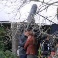  Fifty Shades of Grey : Dakota Johnson et Jamie Dornan sur le tournage le 24 octobre 2014 &agrave; Vancouver 