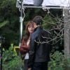 Fifty Shades of Grey : Jamie Dornan et Dakota Johnson sur le tournage le 24 octobre 2014 à Vancouver