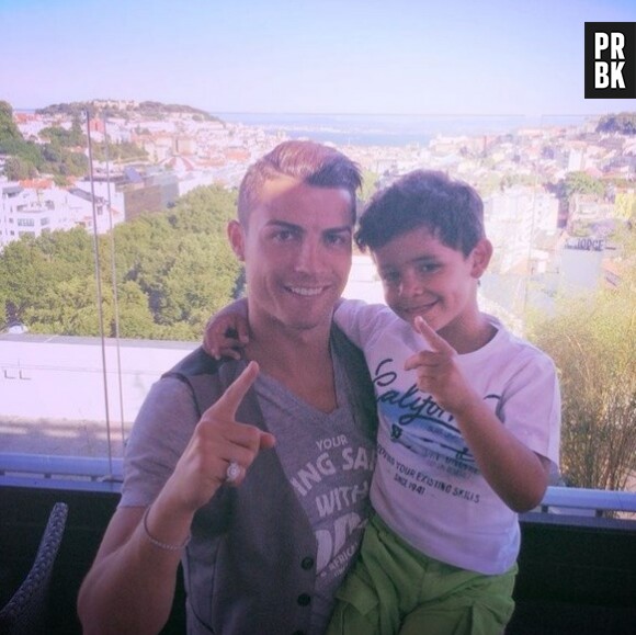 Cristiano Ronaldo avec son fils