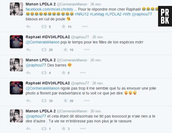 Les Princes de l'amour 2 : Raphaël VS Manon, clash sur Twitter