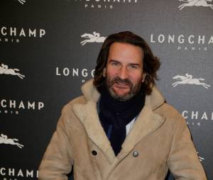 Frédéric Beigbeder à l'ouverture de la boutique Longchamp sur les Champs Elysées à Paris, le 4 décembre 2014