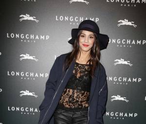 Alice Belaidi à l'ouverture de la boutique Longchamp sur les Champs Elysées à Paris, le 4 décembre 2014