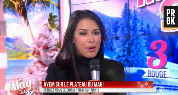 Ayem Nour invitée dans Le Mag de NRJ 12 le 5 décembre 2014