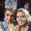 Camille Cerf : Miss France 2015 pose avec Sylvie Tellier après son sacre