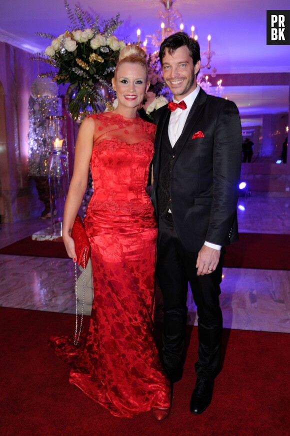 Elodie Gossuin et son mari Bertrand Lacherie aux Best Awards 2014, aux Salons Hoche, le 15 décembre 2014