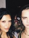 Kim Kardashian sans sourcil et Cara Delevingne à la soirée d'anniversaire de Kendall Jenner
