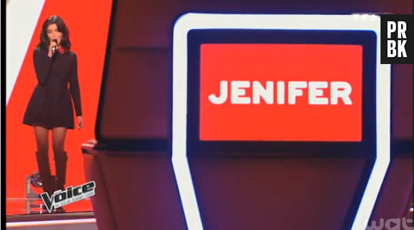 Jenifer en Valentino dans The Voice 4, le 10 janvier 2015 sur TF1