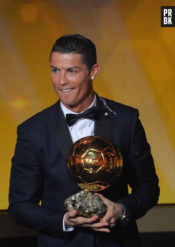 Cristiano Ronaldo pendant la cérémonie du Ballon d'or 2014, le 12 janvier 2015 à Zurich en Suisse
