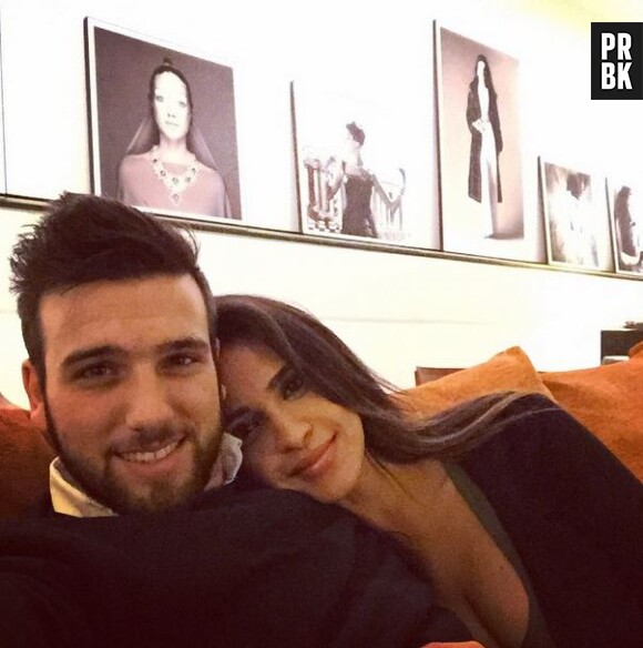 Leila Ben Khalifa et Aymeric Bonnery complices sur Instagram, le 21 janvier 2015