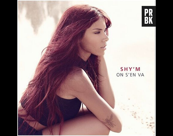 Shy'm sexy sur la pochette de son single On s'en va