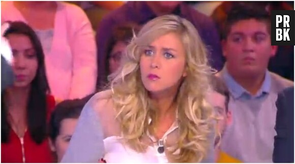 Enora Malagré sur le plateau de Touche pas à mon poste, le 10 décembre 2014 sur D8