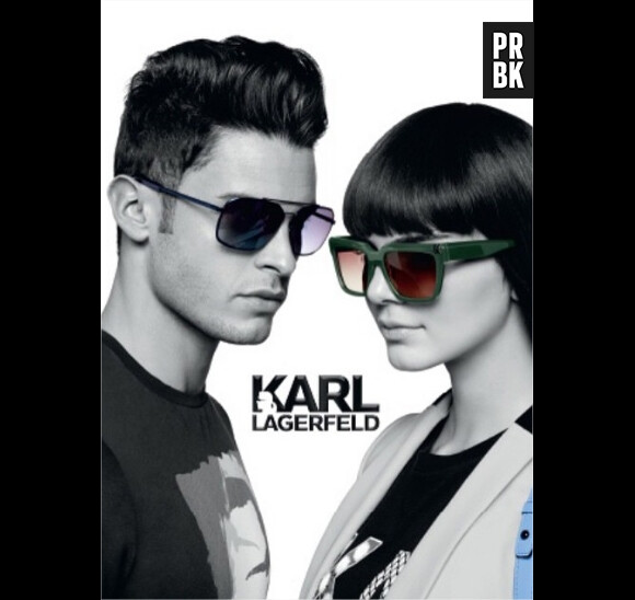 Kendall Jenner et Baptiste Giabiconi : image  de leur campagne pour la marque de Karl Lagerfeld