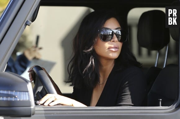 Kim Kardashian et sa nouvelle coupe le 6 février 2015