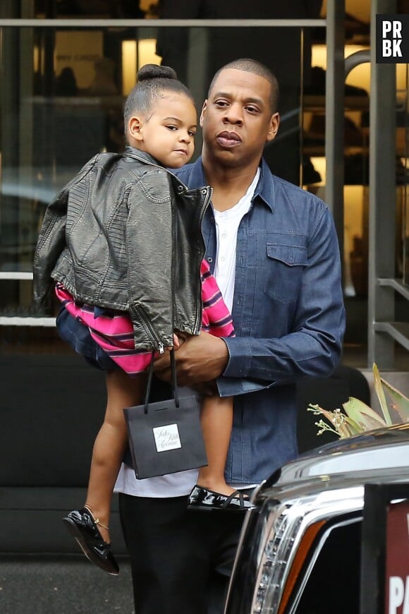 Blue Ivy : la fille de Beyoncé dans les bras de Jay Z