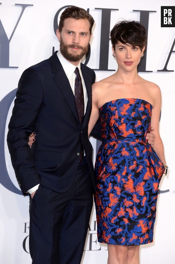 Jamie Dornan et sa femme à l'avant-première londonienne du film Fifty Shades of Grey, le 12 février 2015