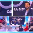 Cyril Hanouna annonce en direct l'arrivée The Cover 2 aux téléspectateurs et à Franck Appietto, directeur des divertissements de D8