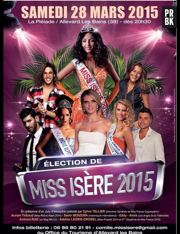 Affiche de l'élection Miss Isère 2015