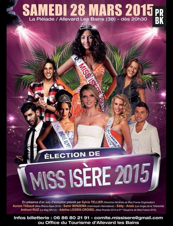 Anais Camizuli, Eddy, Samir Benzema jurés de Miss Isère 2015