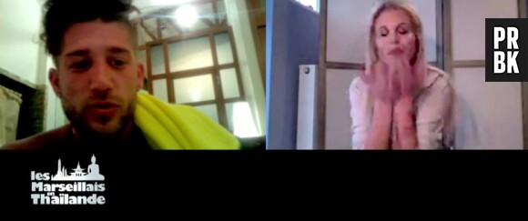 Paga parle avec Adixia sur Skype dans Les Marseillais en Thaïlande