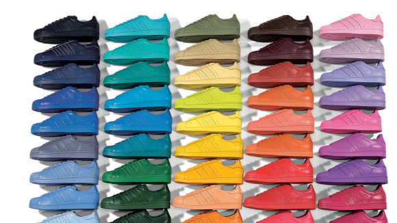 Adidas Superstar x Pharrell Williams : ils nous en font voir de toutes les couleurs !